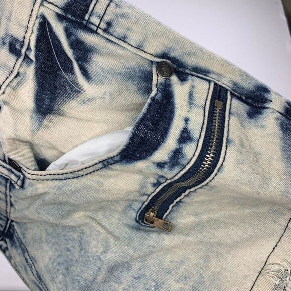 Trestles Supply Co Jeans Mens 46 Acid Wash Denim Distressed Straight Leg Moto - Picture 5 of 12